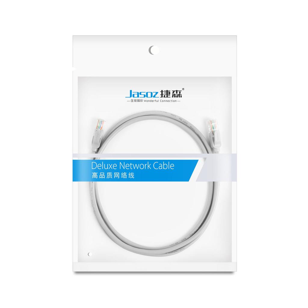 Jasoz Ethernet Cable - CAT6 / 1 Meters / Grey