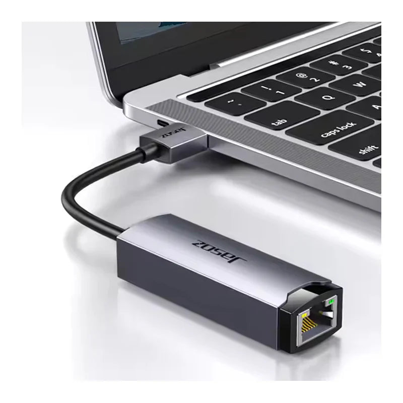 Jasoz F105 USB 3.0 to RJ45 Gigabit Network Card - 100Mbps / Space Gray