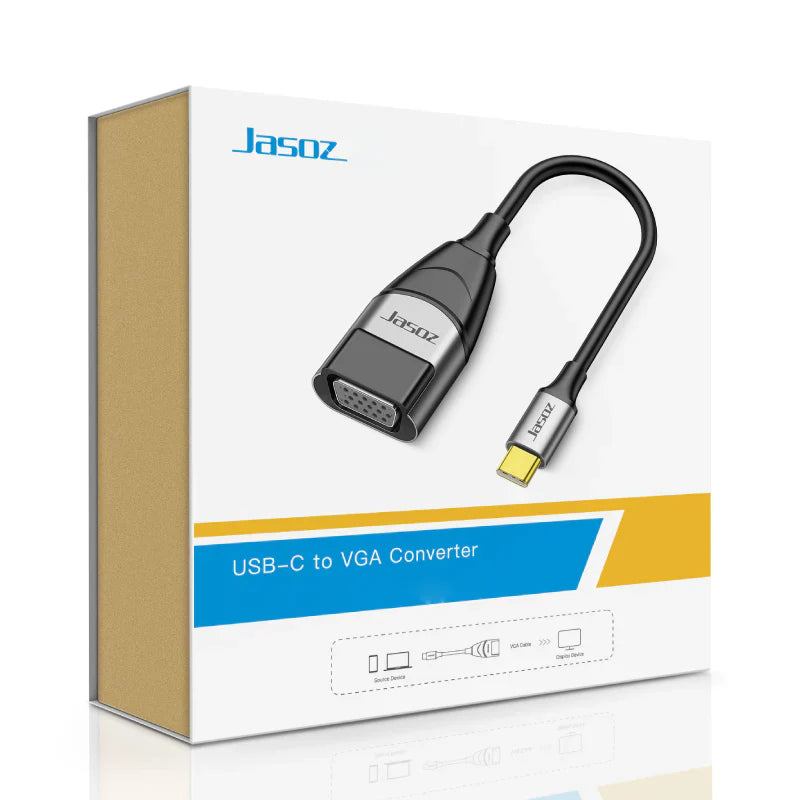 Jasoz H104 Type-C TO VGA Converter - Space Gray