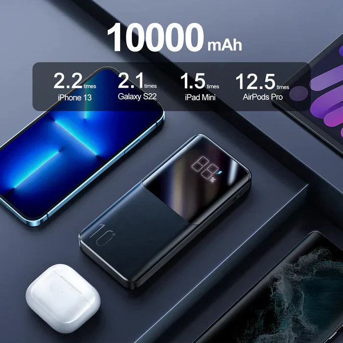 Joyroom 10000mah 22.5W fast charging powerbank with LCD display