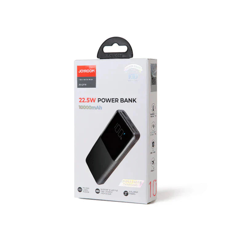 Joyroom 10000mah 22.5W fast charging powerbank with LCD display