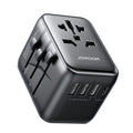Joyroom 17W Universal Travel Adapter with USB Ports – Black
