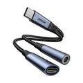 Joyroom 2-in-1 Audio Adapter USB-C to 3.5mm + USB-C