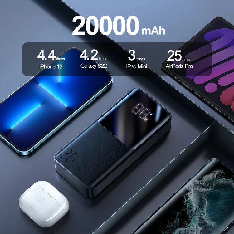 Joyroom 20000mah 22.5W fast charging powerbank with LCD display