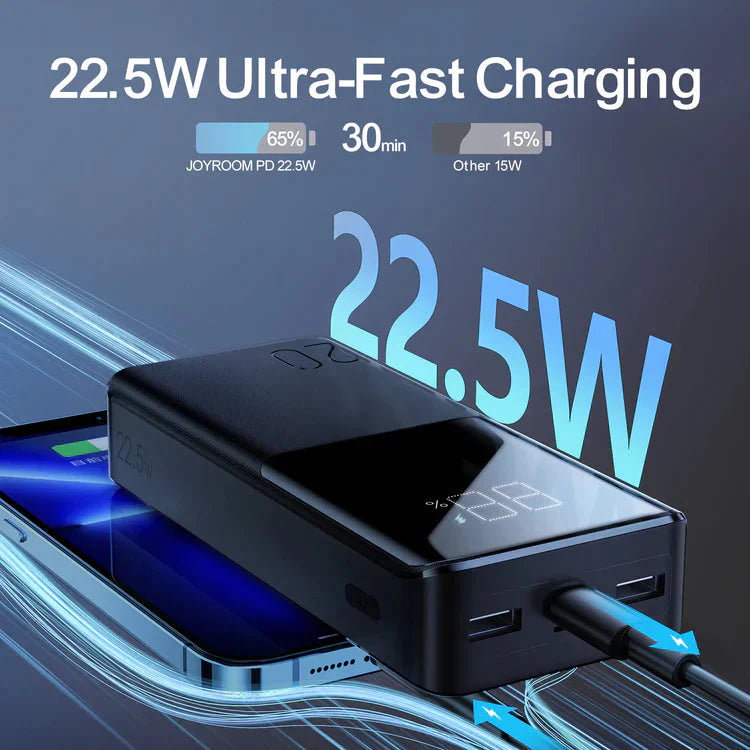 Joyroom 20000mah 22.5W fast charging powerbank with LCD display
