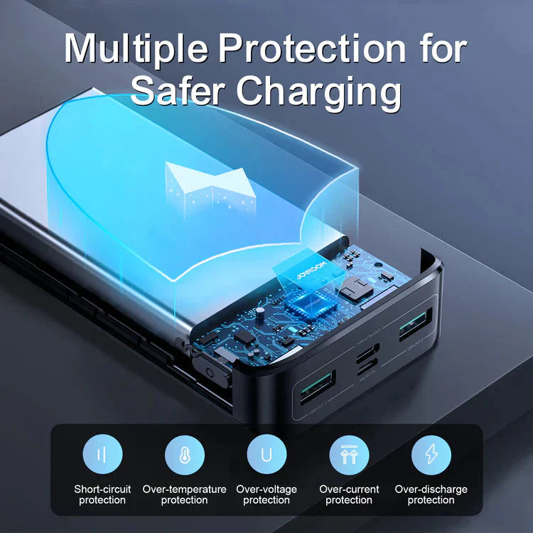 Joyroom 20000mah 22.5W fast charging powerbank with LCD display