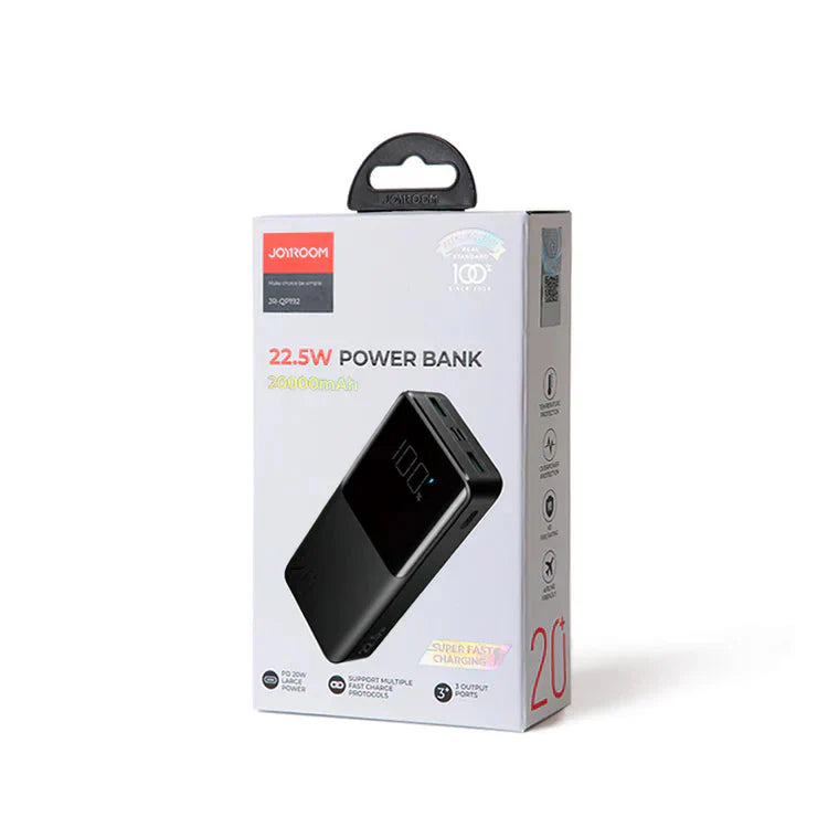 Joyroom 20000mah 22.5W fast charging powerbank with LCD display