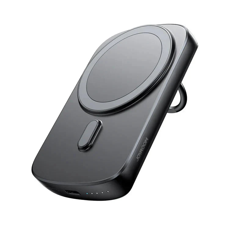 Joyroom 20W 6000mah Mini magnetic wireless power bank with ring - Black