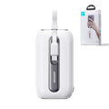 Joyroom 22.5W mini Power Bank with Dual Cables 10000mAh - White