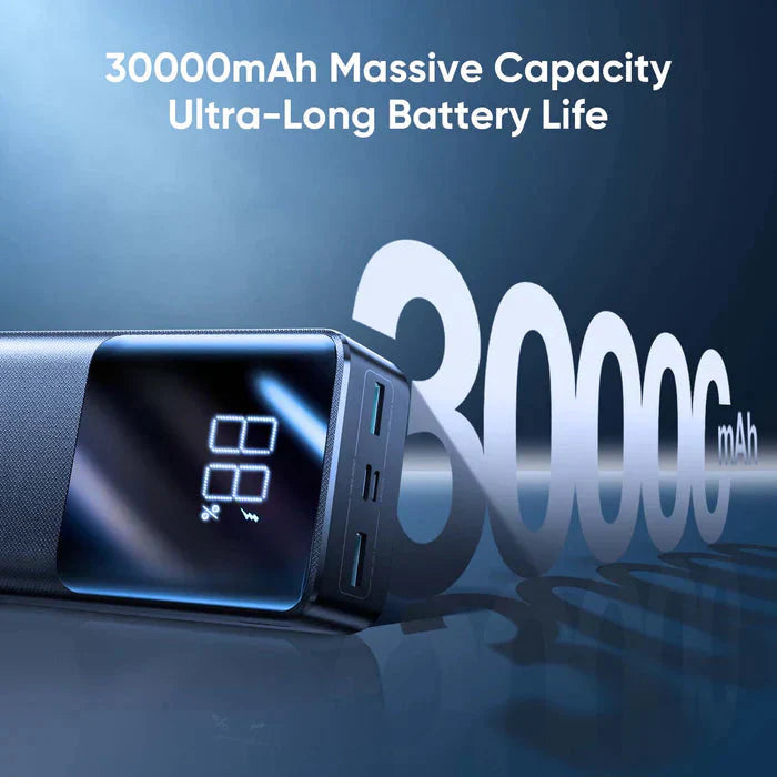 Joyroom 30000mah 22.5W fast charging powerbank with LCD display