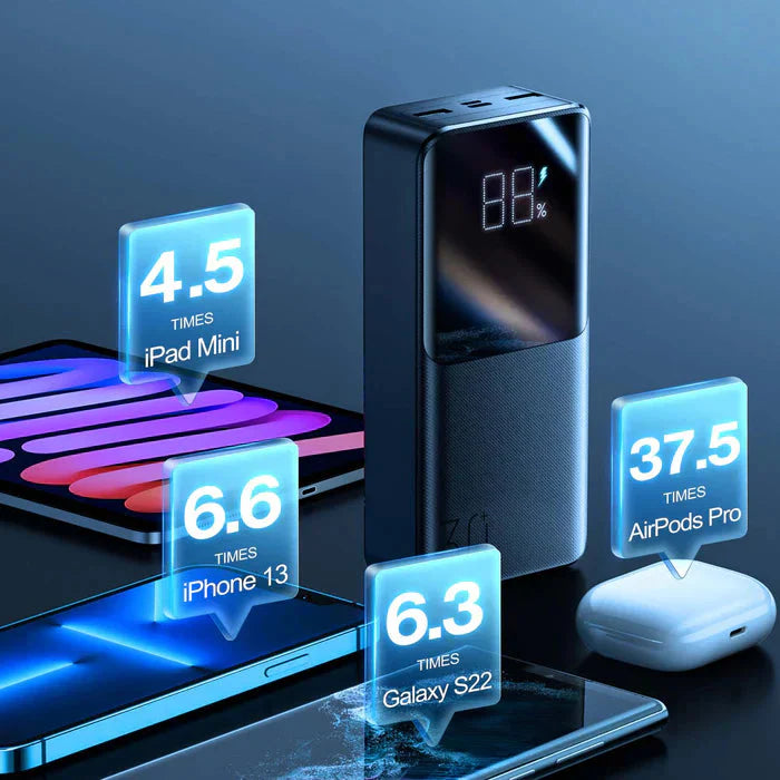 Joyroom 30000mah 22.5W fast charging powerbank with LCD display