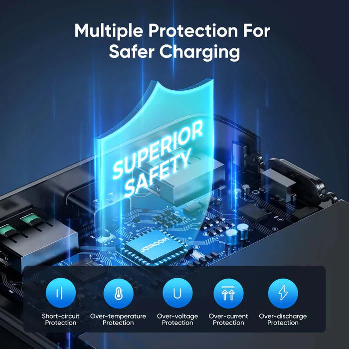 Joyroom 30000mah 22.5W fast charging powerbank with LCD display