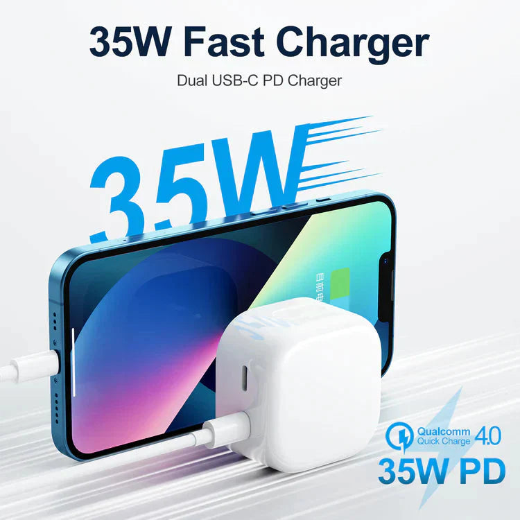 Joyroom 35W Mini intelligent dual-port fast PD Charger