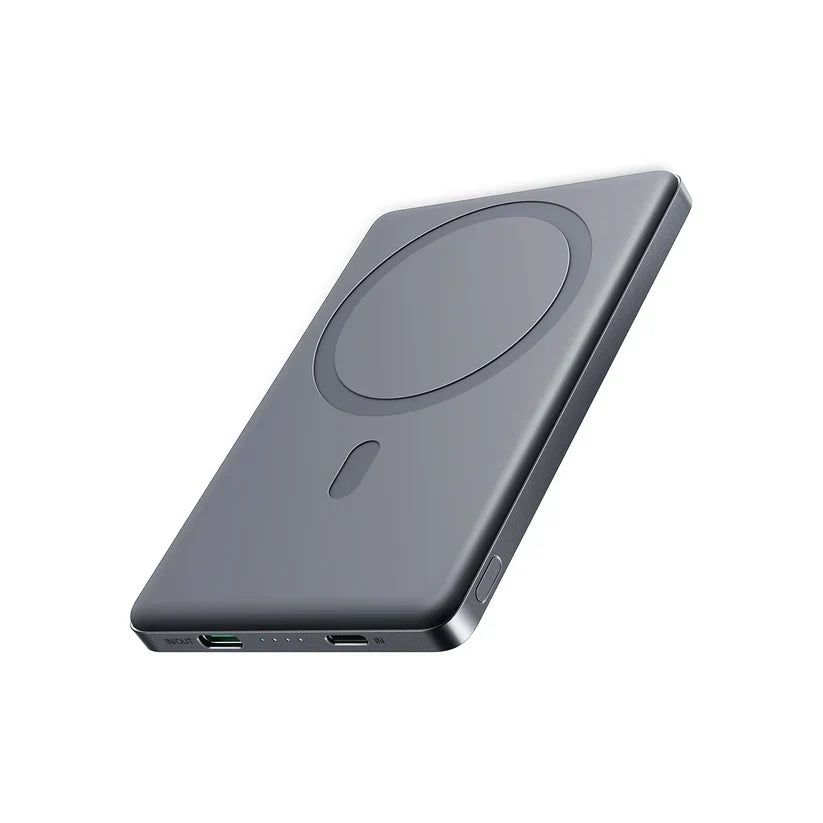 Joyroom 5000mAh Magnetic Wireless Power Bank – 20W Fast Charging, Gray