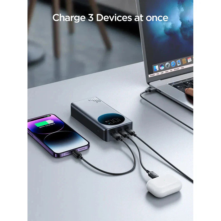 Joyroom 65W Power Bank 20000mAh - Black - Fast Charging for Devices