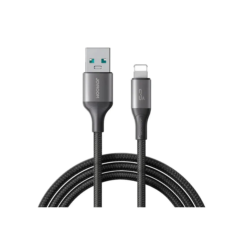 Joyroom Flash Series 3A Fast Charging Data Cable (USB-A to Lightning) – 2M, Black