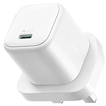 Joyroom GaN Mini 30W Fast Charger – UK Plug, White
