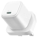 Joyroom GaN Mini 30W Fast Charger – UK Plug, White