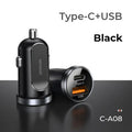 Joyroom Mini Dual-Port 30W Smart Car Charger PD+QC3.0 - Black