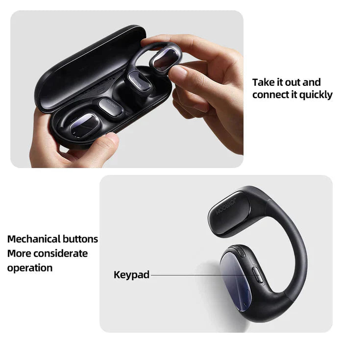 Joyroom Open-Ear True Wireless Headphones - Black
