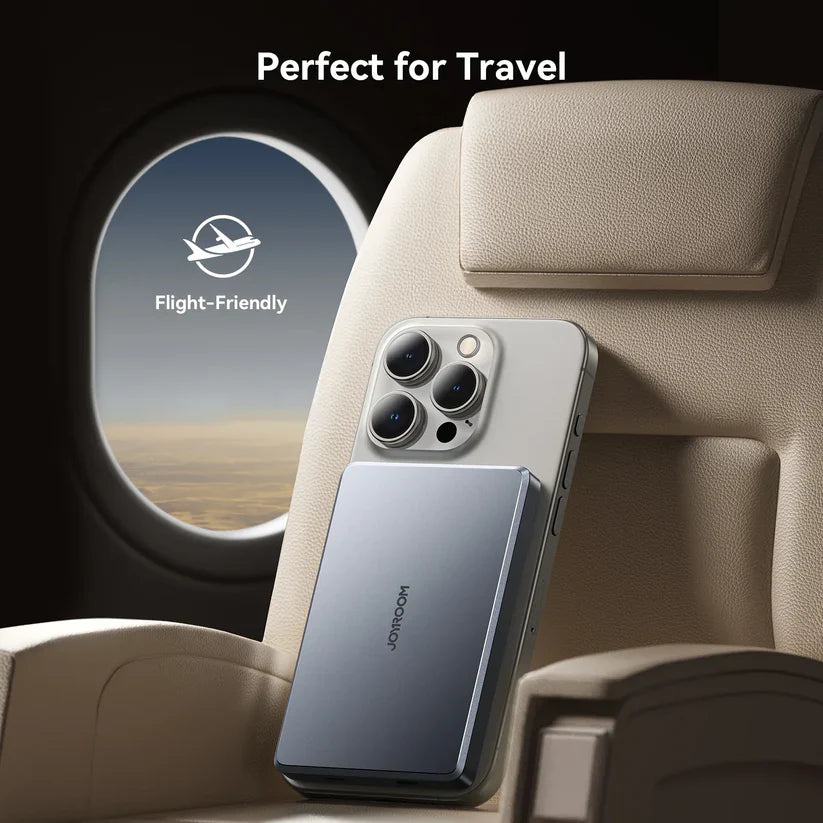 Joyroom Pro 10000mAh Magnetic Wireless Power Bank – 20W Fast Charging - Natural Titanium