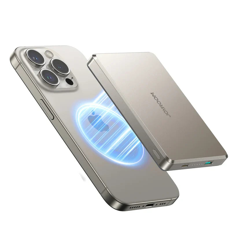 Joyroom Pro 10000mAh Magnetic Wireless Power Bank – 20W Fast Charging - Natural Titanium