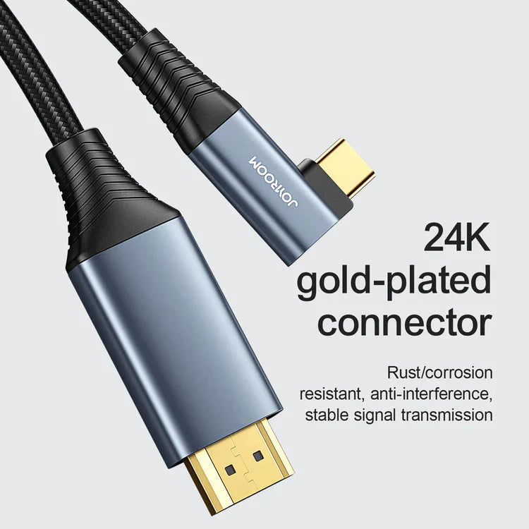 Joyroom TYPE-C to HDMI 4K cable 2m-gray