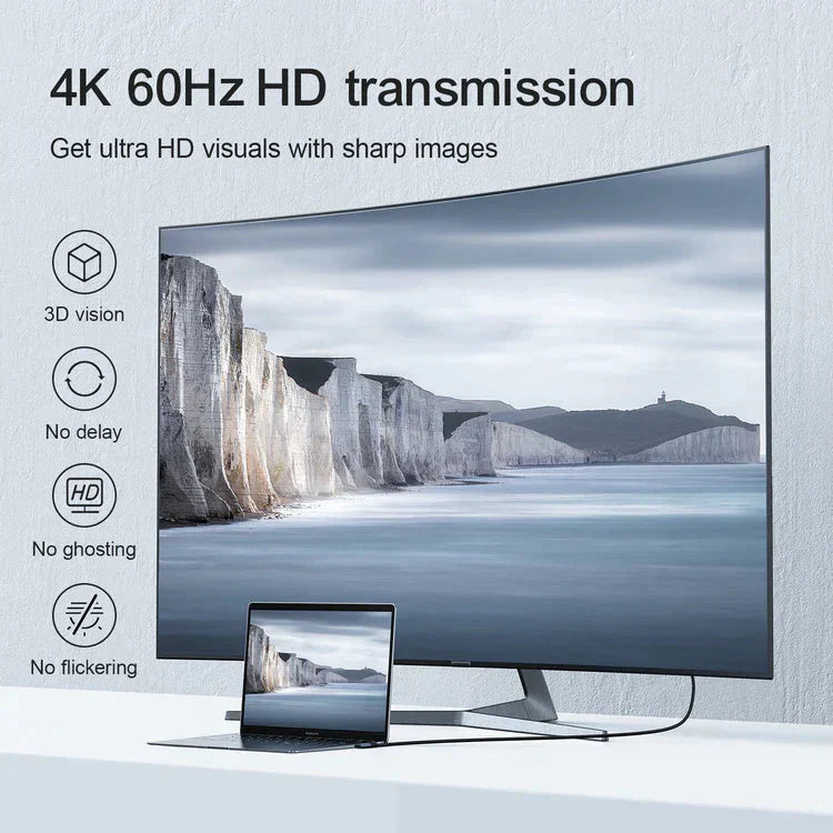Joyroom TYPE-C to HDMI 4K cable 2m-gray