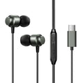 Joyroom Type c Series In-Ear Metal Wired Earbuds - Black