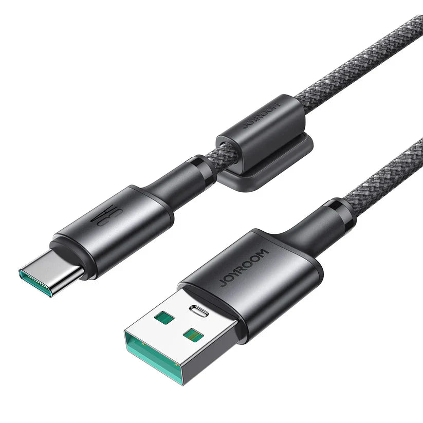 Joyroom Unlimited Series 3A USB-A to USB-C Cable with Magnetic Organizer – 1.2m, Gray