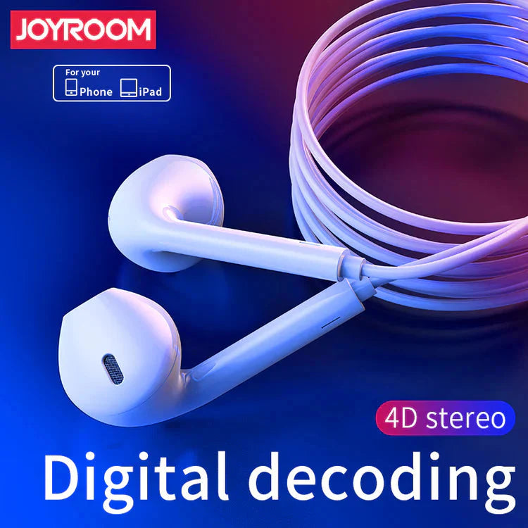 Joyroom Wired Lightning Earphone for iPhone