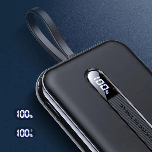 Joyroom power bank with built-in Lightning cable 20W 10000mAh PD QC3.0 black