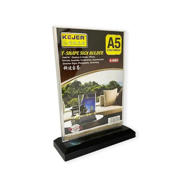 Kejea T-Shape Card Stand Vertical K-6084 V-A5