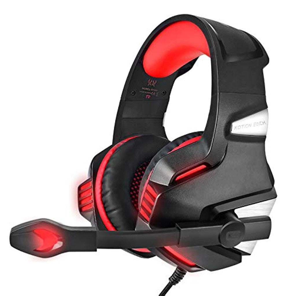 Kotion Each G7500 Computer Gaming Stereo Headset Earphone Multimedia LED With Mic - Red