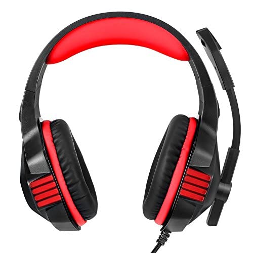 Kotion Each G7500 Computer Gaming Stereo Headset Earphone Multimedia LED With Mic - Red