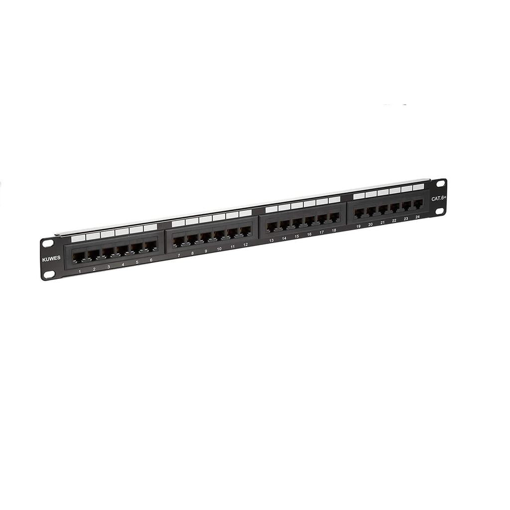 KUWES 24 Port CAT.6 Patch Panel Loaded