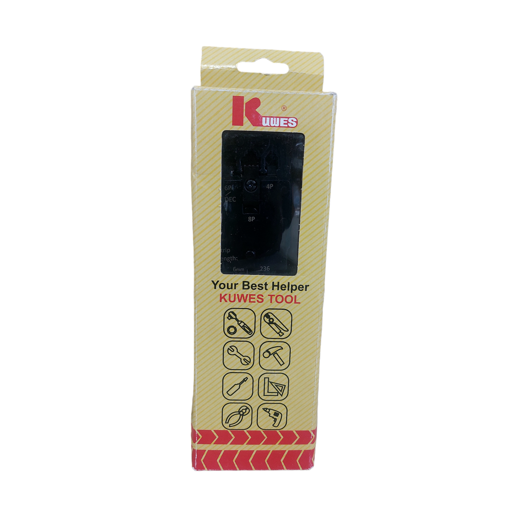 KUWES BHT-2008AR Professional Modular Plug Crimper