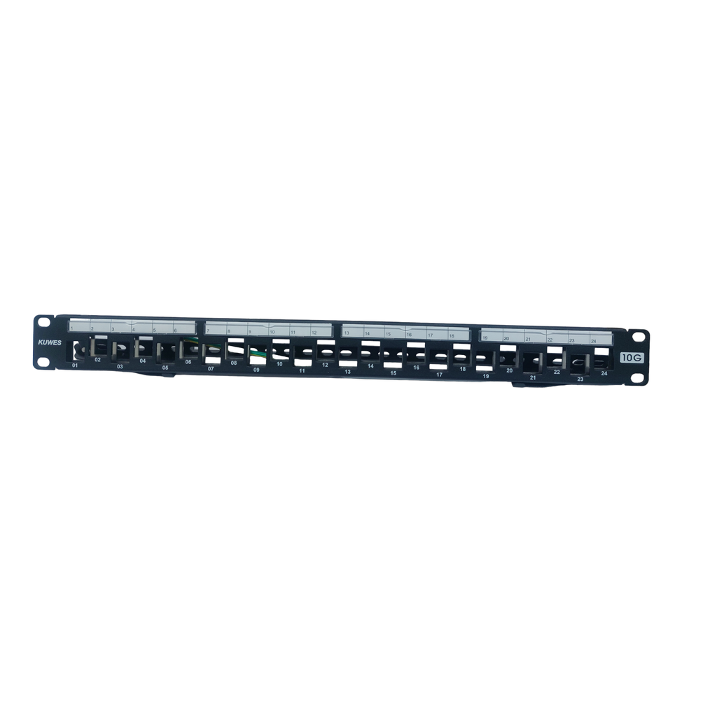 KUWES CAT.6A/7 24 Port Patch Panel STP Frame 1U