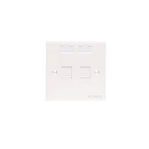 KUWES Face Plate Double Port With Screw
