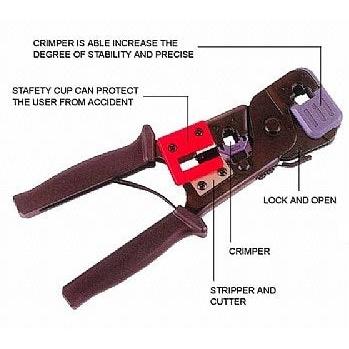KUWES Modular Crimping Tool For RJ11&RJ45 (6P & 8P)