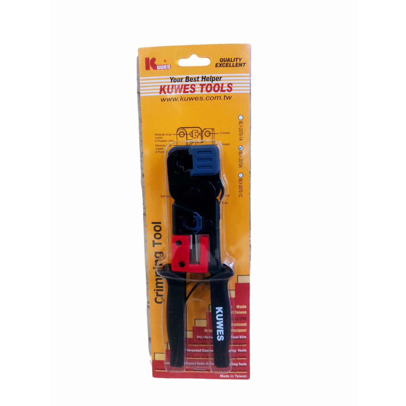 KUWES Modular Crimping Tool For RJ11&RJ45 (6P & 8P)