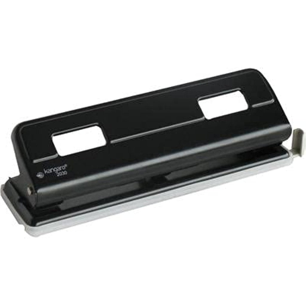 Kangaro Desk Essentials 2030-K 3 Hole Metal Paper Punch