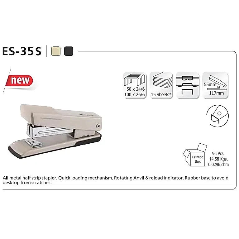 Kangaro Stapler 15 Sheets ES 35S