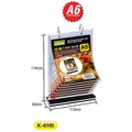 Kejea K-6105 Advertising Board With Loose Leaves/Menu Stand - 6 Pages