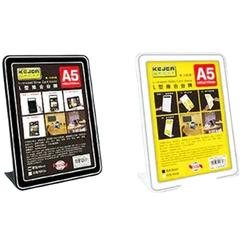 Kejea L-Shaped Slide Card Stand Horizontal & Vertical K-1313 H-A5