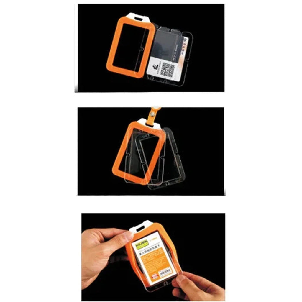 Kejea T-1405 Shoulder-Shaped Two-Sided Silicone Card Holder - Horizontal 85x54mm