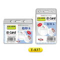 Kejea T-837 Id Card Holder Clear Vertical 90x61mm 1 Pcs