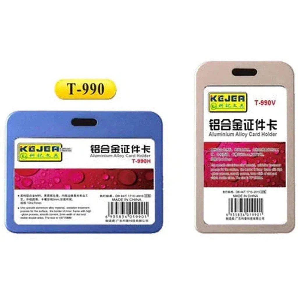 Kejea T-990 Aluminum Alloy Card Holder Thinner - Horizontal 100x70