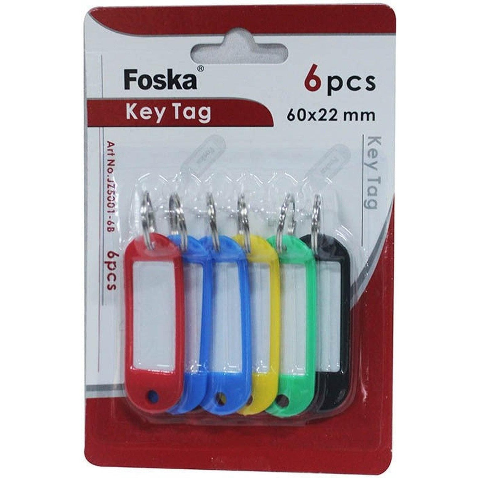 Key Tag Foska 6Pcs Jz5001-6B