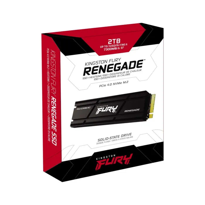 Kingston 2TB FURY Renegade PCIe 4.0 M.2 NVMe SSD HeatSink PS5, 7300MB/s
